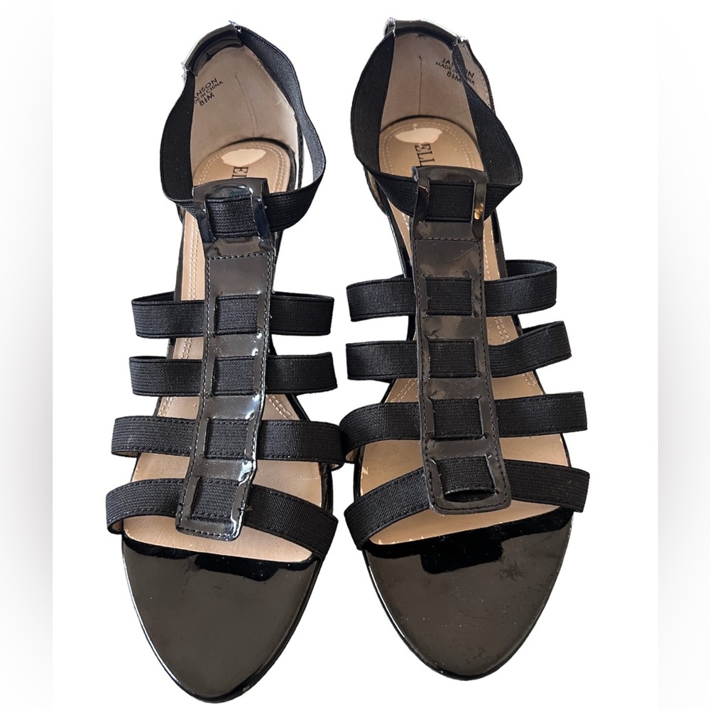 Ellen Tracy Janson Slip On Wedge Size 8.5